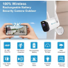 UNILOOK Cámara de Vigilancia 2K Unilook con Batería para Exteriores