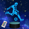 Jugador de fútbol - Lámpara de ilusión óptica 3D - Carve Craftworks