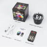 Tyonto Mini Bola de Discoteca, luces LED para Fiesta con 10 Modos Activados por Música DJ y Efectos de Luz Dinámicos RGB de 3W