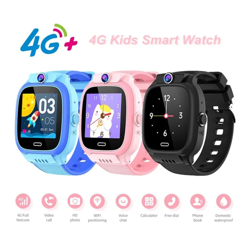 Tech Infinite Y36 Kids Smartwatch 4G SIM Videollamada Chat Cámara WIFI Ubicación Mensaje SOS