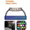 T800 Ultra Reloj inteligente con banda de silicona oceánica de 1,99 pulgadas compatible