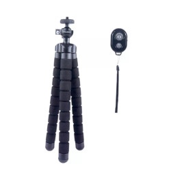 Rhodesy E221 Oktopus Stativ Con Bluetooth Control Remoto, Tres para Smartphone