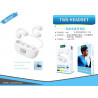 TWS HEADSET BLANCO BSK-4092