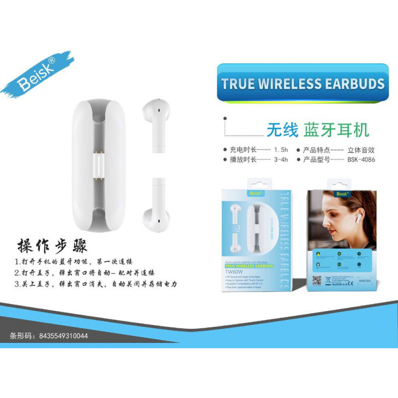 AURICULAR BLUETOOTH BSK-4086
