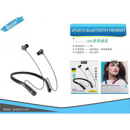 AURICULAR BLUETOOTH NEGRO BSK-4095