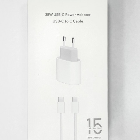 35W USB-C Power Adapter USB-C to C cable