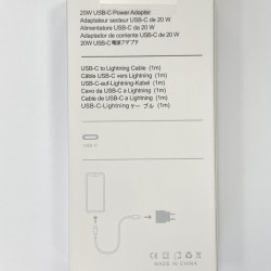 USB-C 20W Power Adapter USB-C to Lightning Cable