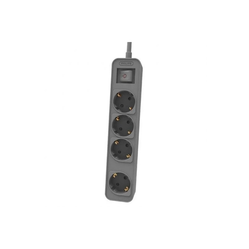 Philips CHP2144G/62 Regleta con Interruptor de 4 Tomas 1.5m