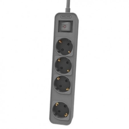 Philips CHP2144G/62 Regleta con Interruptor de 4 Tomas 1.5m