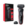 Afeitadora - Braun Series 5 51-R1200s, 3 Cuchillas, Afeitadora eléctrica para barba
