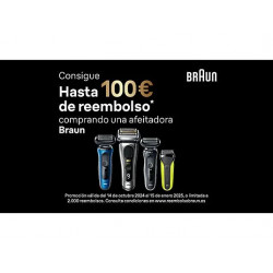 Afeitadora - Braun Series 5 51-R1200s, 3 Cuchillas, Afeitadora eléctrica para barba