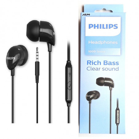 Philips Audio TAE1126 Wired in Ear Earphones with mic