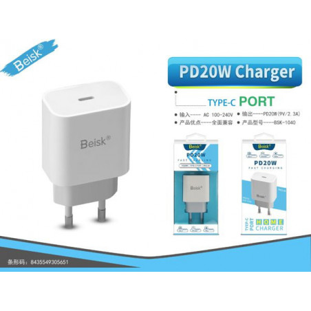 ADAPTADOR PD20W BSK-1040 BLANCO