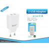CARGADOR DE CASA 2USB 3.1A BSK-1031