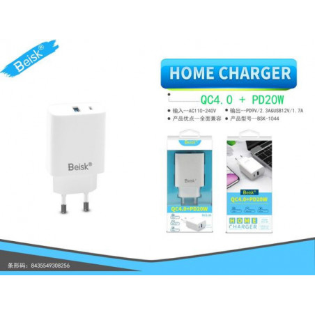ADAPTADOR QC4.0 PD20W BSK-1044
