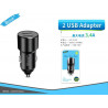 ADAPTADOR 2USB 3.4A BSK-7007
