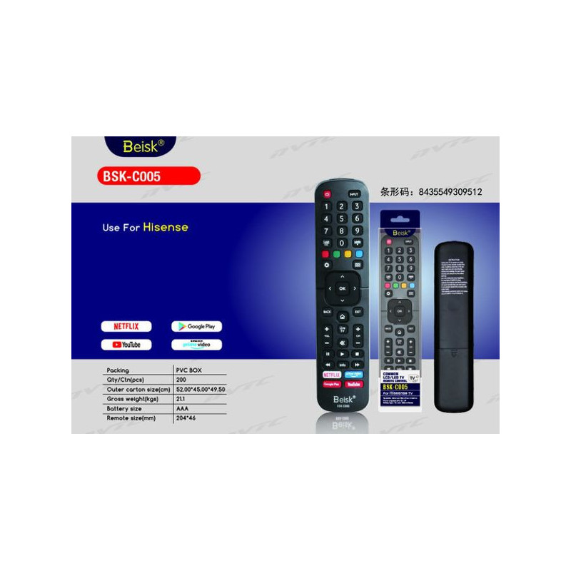 USE FOR HISENSE BSK-C005