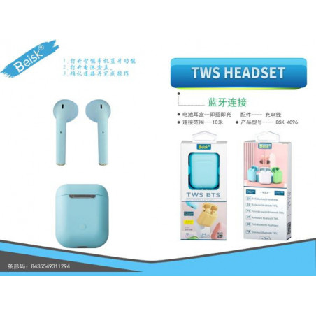 AURICULAR BLUETOOTH AZUL BSK-4096