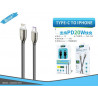 TYPE-C TO IPHONE GRIS BSK-3104