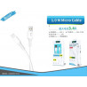 CABLE DE MICRO 1.0M 3.4A BLANCO BSK-3107M
