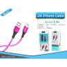 CABLE DE IPHONE 1.0M 3.4A ROSA BSK-3101IP
