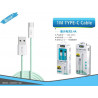 CABLE DE TIPE-C IM VERDE 3.4A BSK-3001C