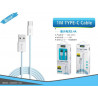 CABLE DE TIPE-C IM AZUL 3.4A BSK-3001C