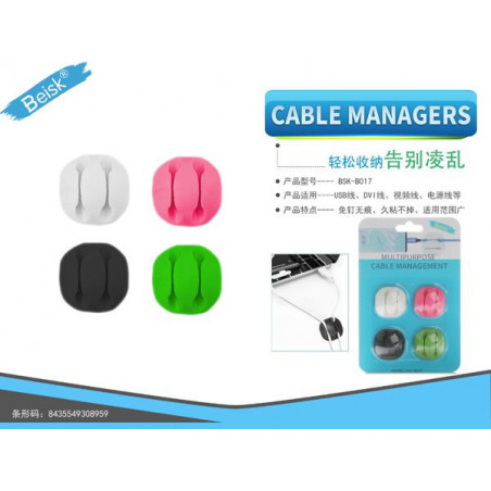 CLIPS DE CABLE MULTIUSOS BSK-B017