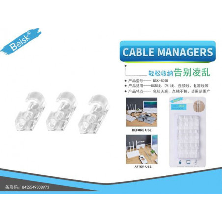 CLIPS DE CABLE MULTIUSOS BSK-B018