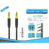 CABLE AUDIO NYLON 1M NEGRO BSK-3030