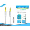 CABLE AUDIO NYLON 1M BLANCO BSK-3030