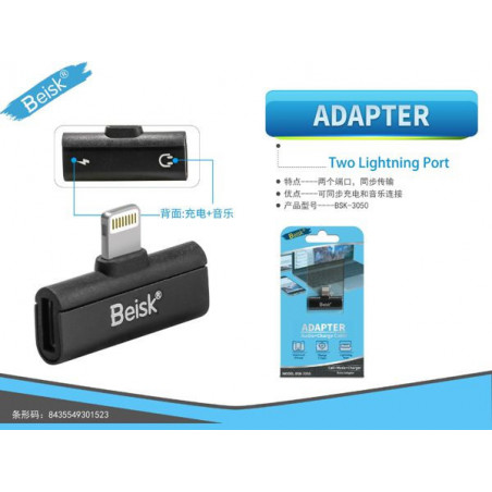 ADAPTADOR LIGHTNING 2 EN 1 BSK-3050