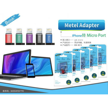 METEL ADAPTER IPHONE A MICRO BSK-B010