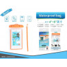 UNIVERSAL WATERPROOF CASE BSK-8006 NARANJA