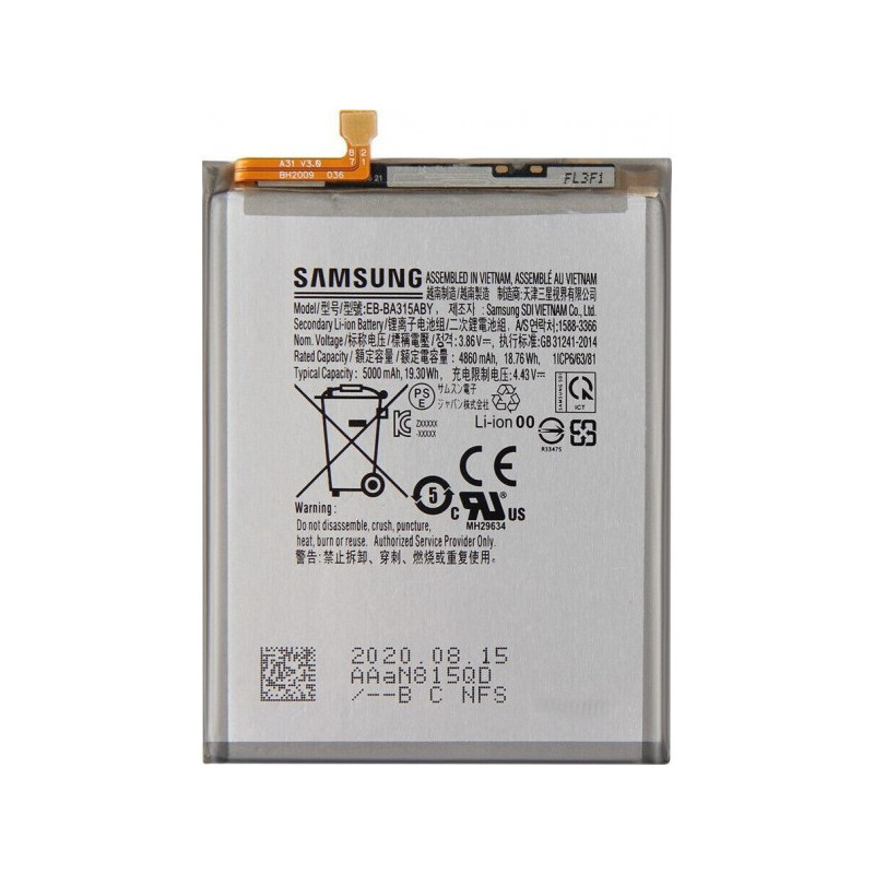 Bateria BA315ABY desmontaje Original Para Samsung Galaxy A31 / A225 / A325 grado a