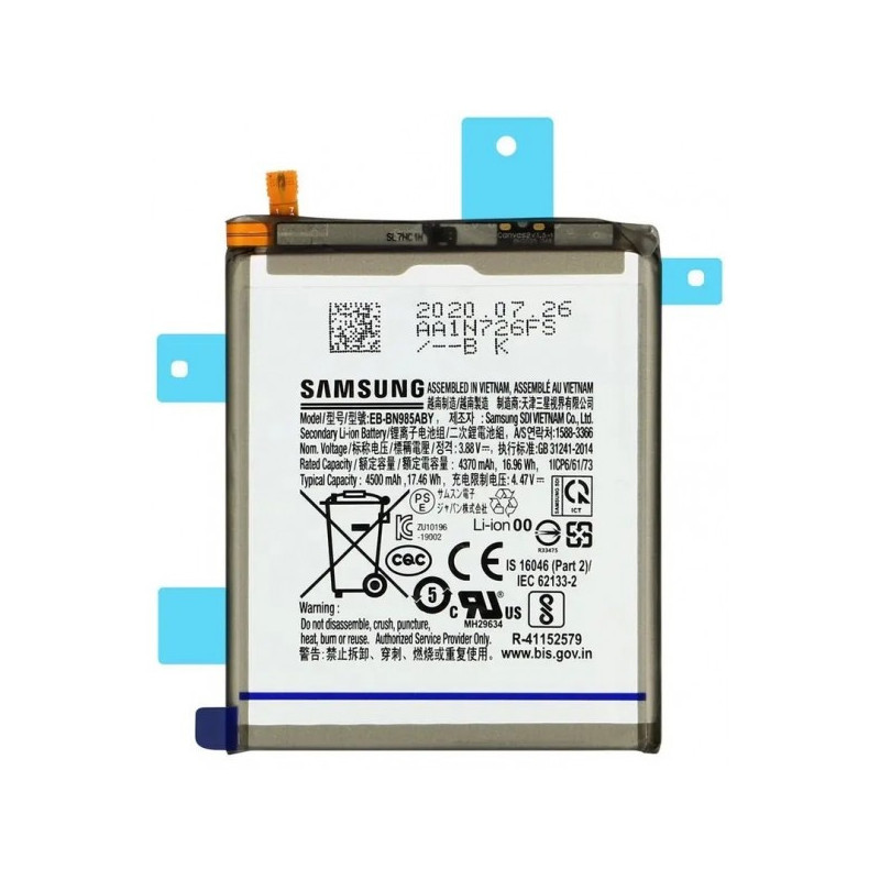 Bateria original EB-BN985ABY Para Samsung Galaxy Note 20 Ultra / N985F de 4500mAh (desmontaje grado A)