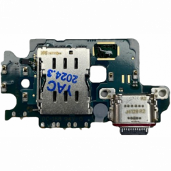 Flex De Placa De Carga Tipo C Y Lector De Tarjeta SIM Para Samsung Galaxy S24 (SM-S921B) ORIGINAL