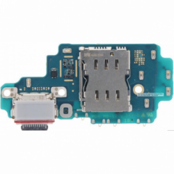 Flex De Placa De Carga Tipo C Y Lector De Tarjeta SIM Para Samsung Galaxy S24 ULTRA (S928) ORIGINAL