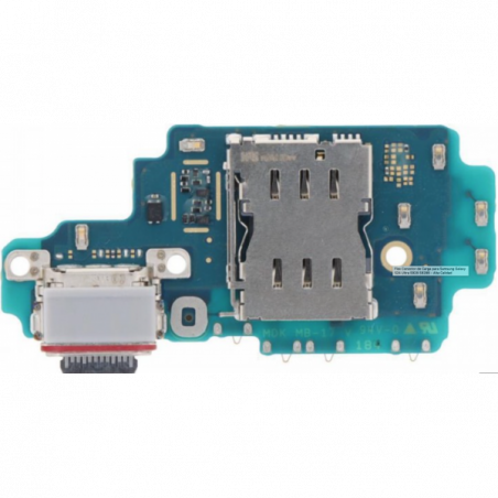 Flex De Placa De Carga Tipo C Y Lector De Tarjeta SIM Para Samsung Galaxy S24 ULTRA (S928) ORIGINAL