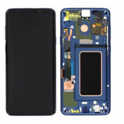 N105 Pantalla completa Original Con Marco para Samsung Galaxy S9 PLUS / SM-G965F AZUL