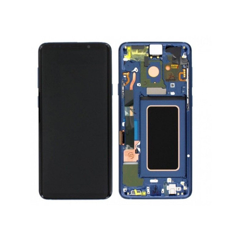 N105 Pantalla completa Original Con Marco para Samsung Galaxy S9 PLUS / SM-G965F AZUL