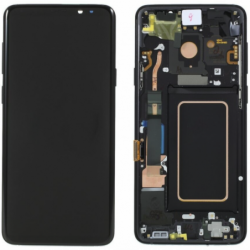 N105 Pantalla completa Original Con Marco para Samsung Galaxy S9 PLUS / SM-G965F NEGRO