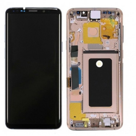 N105 Pantalla completa Original Con Marco para Samsung Galaxy S9 PLUS / SM-G965F ORO