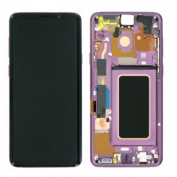 N105 Pantalla completa Original Con Marco para Samsung Galaxy S9 PLUS / SM-G965F VIOLETA