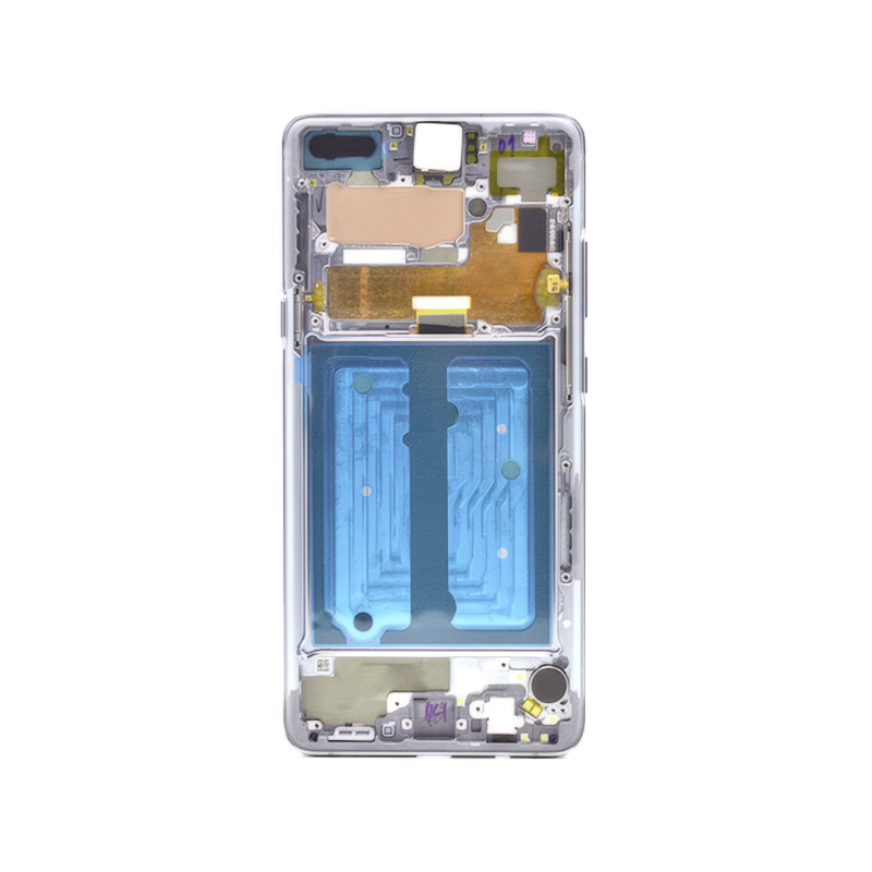 N106 Pantalla Completa Con Marco Original Para SAMSUNG GALAXY S10 5G / VERSION 5G / G977F(blanco)