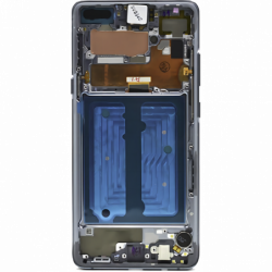 N106 Pantalla Completa Con Marco Original Para SAMSUNG GALAXY S10 5G / VERSION 5G / G977F(negro)