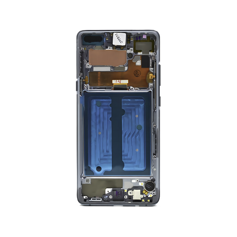 N106 Pantalla Completa Con Marco Original Para SAMSUNG GALAXY S10 5G / VERSION 5G / G977F(negro)