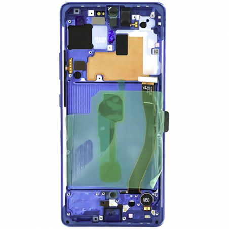 N107 Pantalla Completa Original Con Marco Para Samsung Galaxy S10 LITE / G770(azul)
