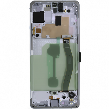 N107 Pantalla Completa Original Con Marco Para Samsung Galaxy S10 LITE / G770(blanco)