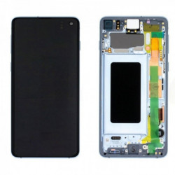 N108 Pantalla Completa Con Marco Original Para Samsung Galaxy S10 / G973F(AZUL)